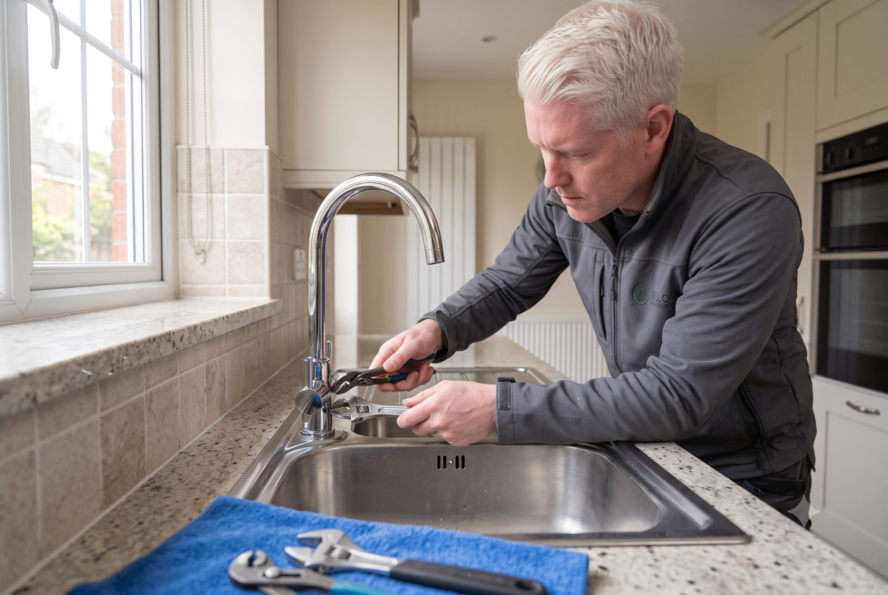 Careful replacement of a kitchen tap